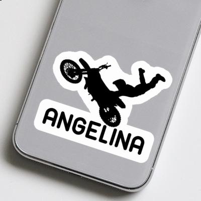 Aufkleber Angelina Motocross-Fahrer Notebook Image