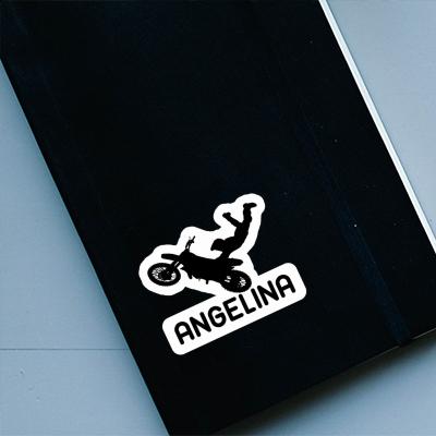 Aufkleber Angelina Motocross-Fahrer Laptop Image