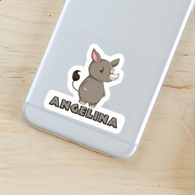 Sticker Rhino Angelina Notebook Image