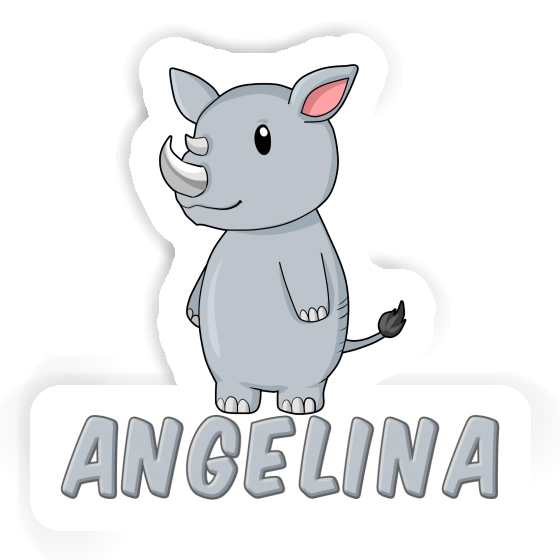 Sticker Angelina Rhino Notebook Image