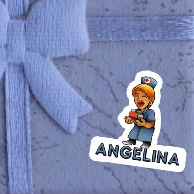 Sticker Krankenschwester Angelina Notebook Image