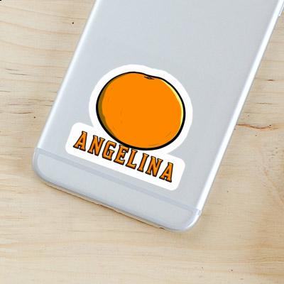 Orange Sticker Angelina Laptop Image