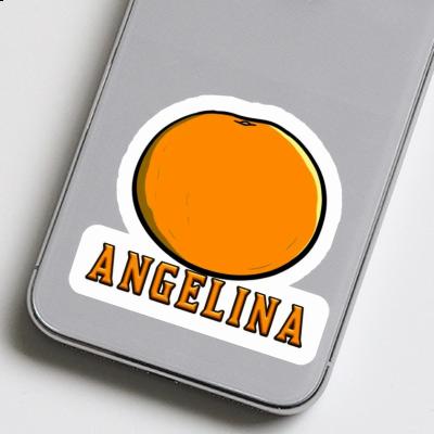 Orange Sticker Angelina Laptop Image