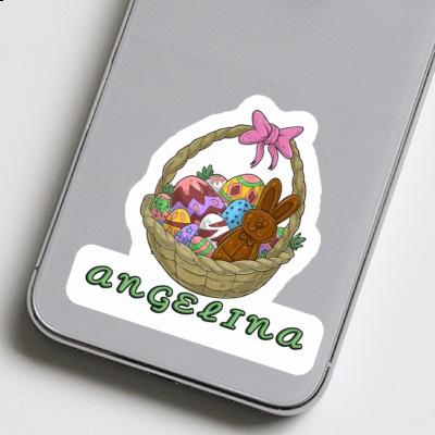 Sticker Angelina Easter basket Laptop Image