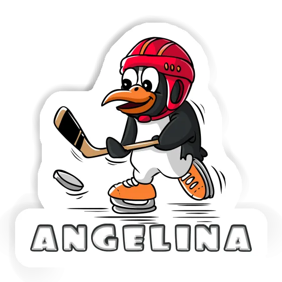 Ice Hockey Penguin Sticker Angelina Image