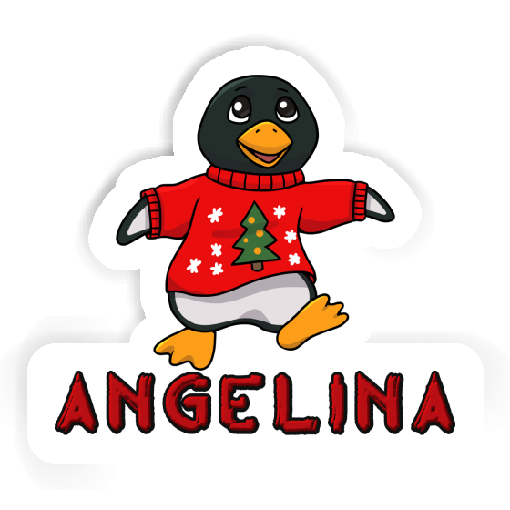 Angelina Aufkleber Weihnachtspinguin Notebook Image