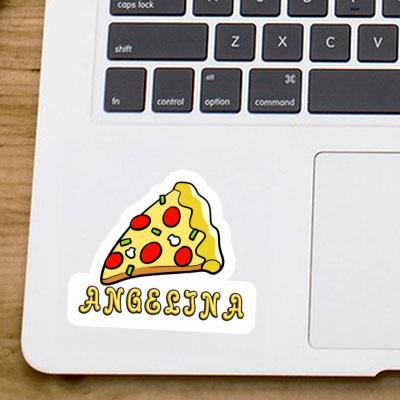 Pizza Autocollant Angelina Laptop Image