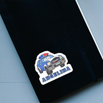 Angelina Sticker Police Car Laptop Image