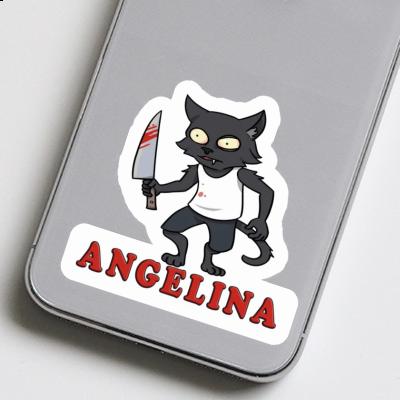 Psycho Cat Sticker Angelina Gift package Image