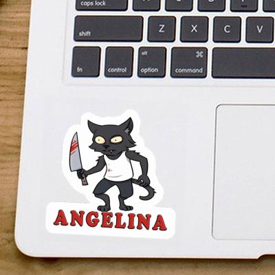 Psycho Cat Sticker Angelina Gift package Image