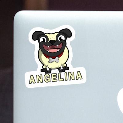 Mops Sticker Angelina Laptop Image