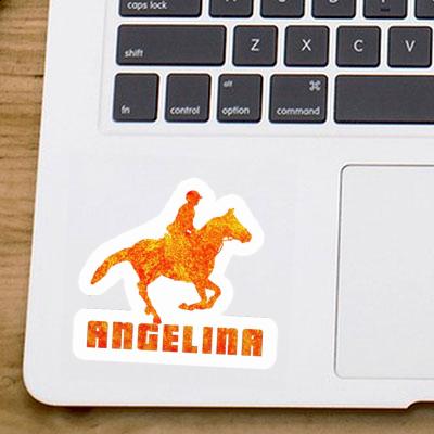 Sticker Horse Rider Angelina Laptop Image