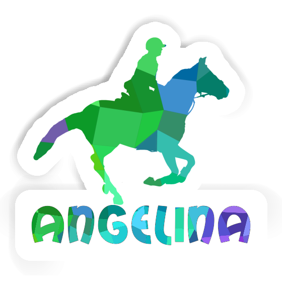 Sticker Horse Rider Angelina Laptop Image