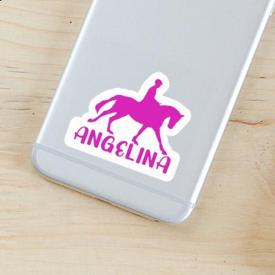 Sticker Horse Rider Angelina Laptop Image