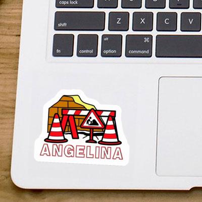 Sticker Angelina Road Construction Gift package Image