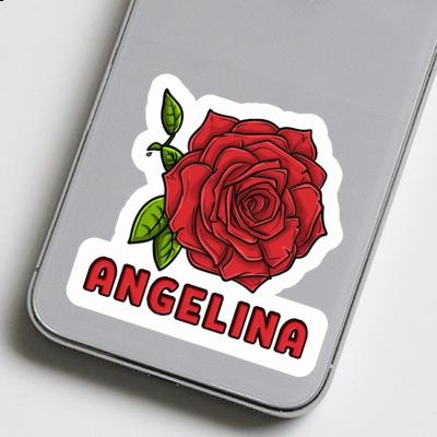 Autocollant Angelina Fleur de rose Laptop Image