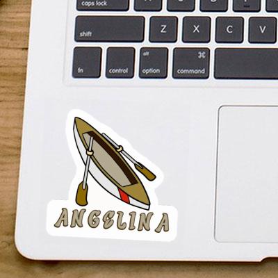 Angelina Sticker Ruderboot Notebook Image