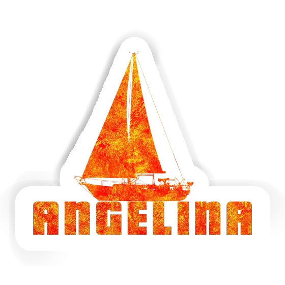 Aufkleber Angelina Segelboot Laptop Image