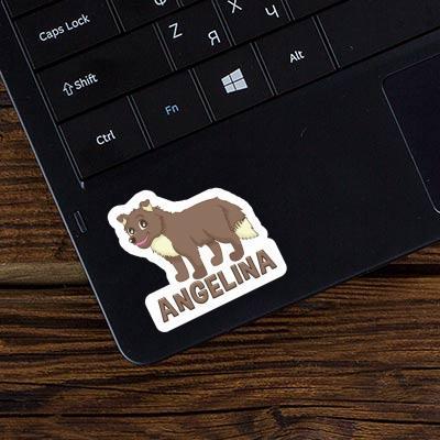 Sticker Sheepdog Angelina Laptop Image