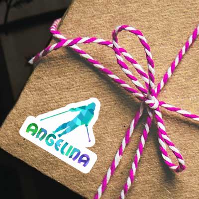 Sticker Skifahrerin Angelina Gift package Image