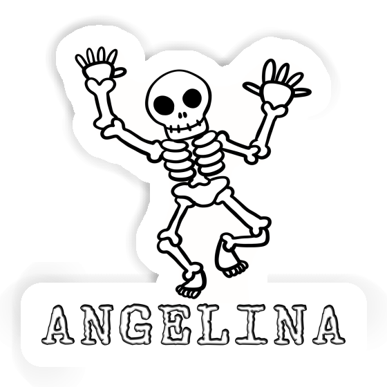 Sticker Angelina Skull Gift package Image