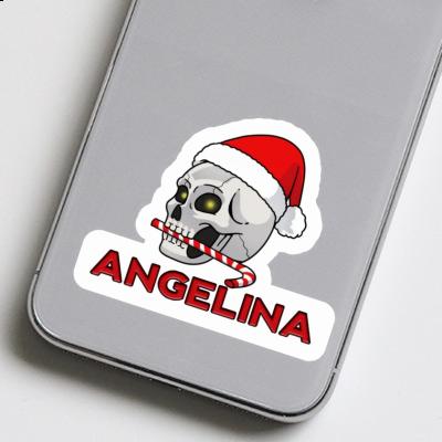 Sticker Christmas Skull Angelina Gift package Image