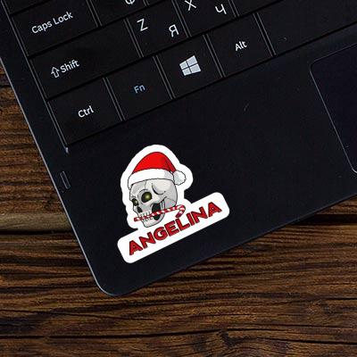 Sticker Christmas Skull Angelina Notebook Image