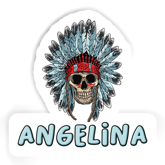 Angelina Sticker Skull Notebook Image