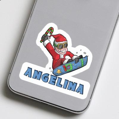 Christmas Snowboarder Sticker Angelina Gift package Image