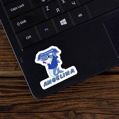 Sticker Dolphin Angelina Laptop Image