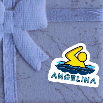 Aufkleber Schwimmer Angelina Image