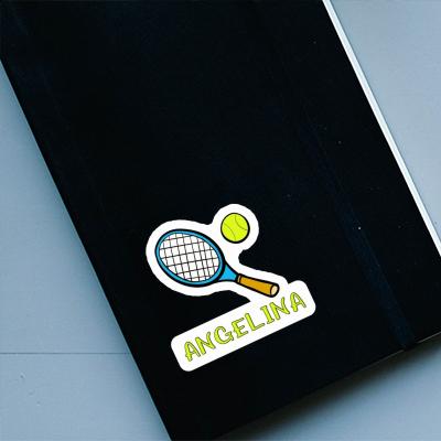 Angelina Sticker Tennis Racket Notebook Image