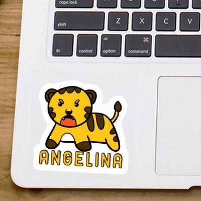 Baby Tiger Sticker Angelina Laptop Image