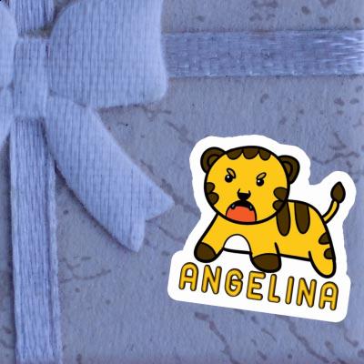 Baby Tiger Sticker Angelina Laptop Image