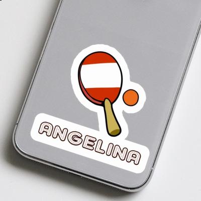 Sticker Table Tennis Paddle Angelina Notebook Image