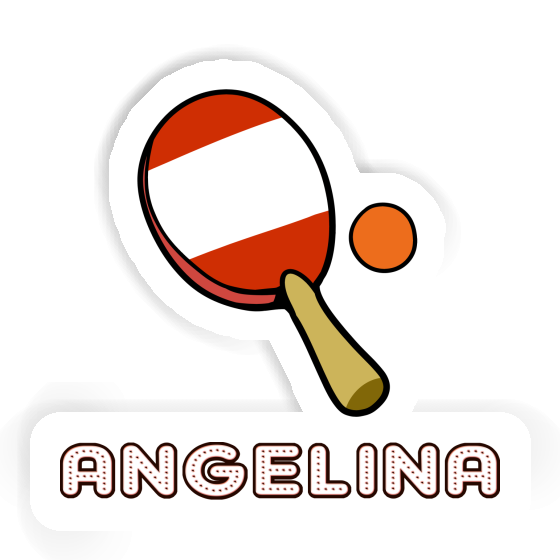 Sticker Table Tennis Paddle Angelina Gift package Image