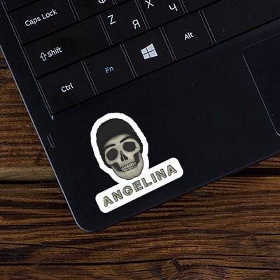 Sticker Angelina Skull Laptop Image