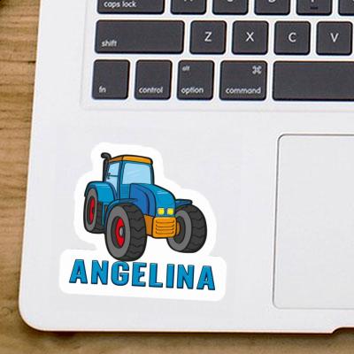 Angelina Sticker Tractor Laptop Image