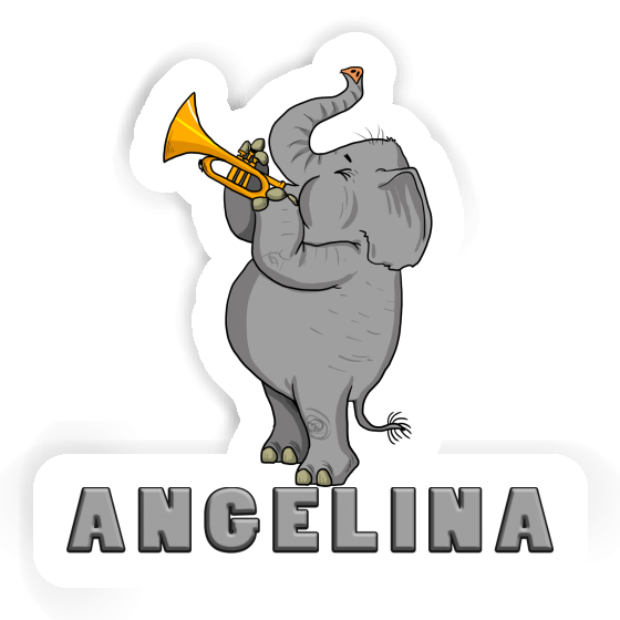 Angelina Sticker Elephant Notebook Image