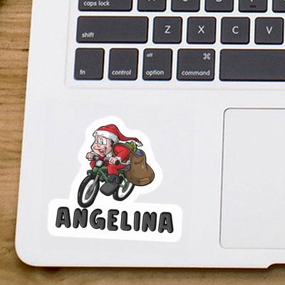 Velofahrer Aufkleber Angelina Laptop Image