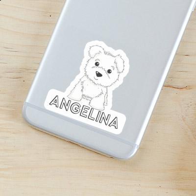 Angelina Autocollant Westie Laptop Image