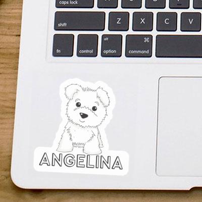 Sticker Angelina Westie Laptop Image