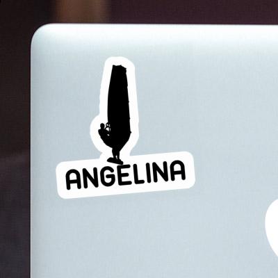 Angelina Sticker Windsurfer Laptop Image