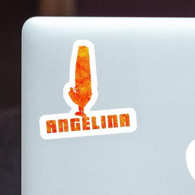 Sticker Angelina Windsurfer Laptop Image