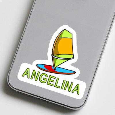 Windsurfbrett Sticker Angelina Laptop Image