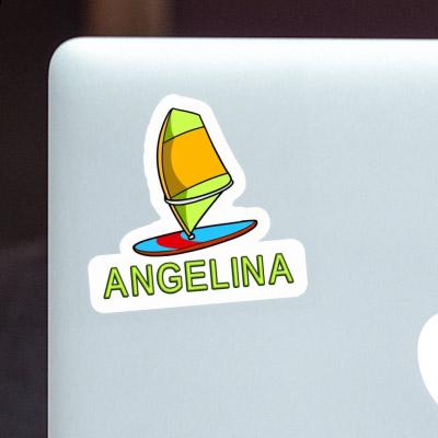 Voile de windsurf Autocollant Angelina Laptop Image