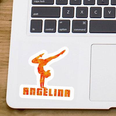 Autocollant Femme de yoga Angelina Laptop Image