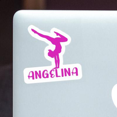 Sticker Angelina Yoga Woman Gift package Image