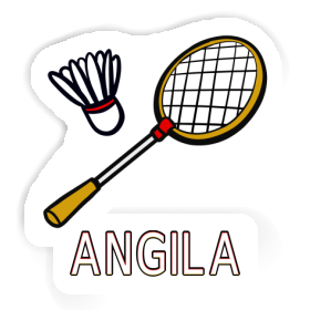 Angila Autocollant Raquette de badminton Image