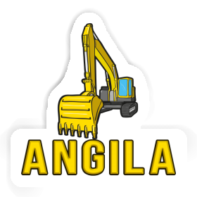 Pelleteuse Autocollant Angila Image
